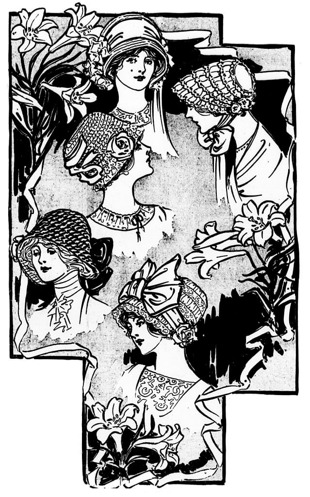 Easter bonnets, April 1911